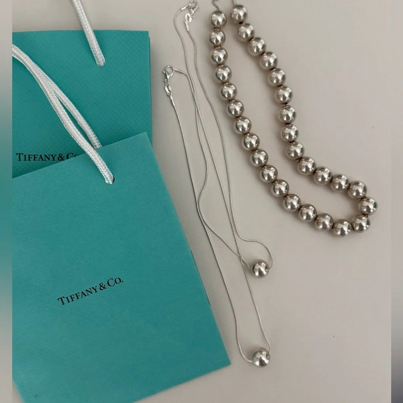 Tiffany & Co - Tiffany bead on sterling silver chain - Picture 3 of 10